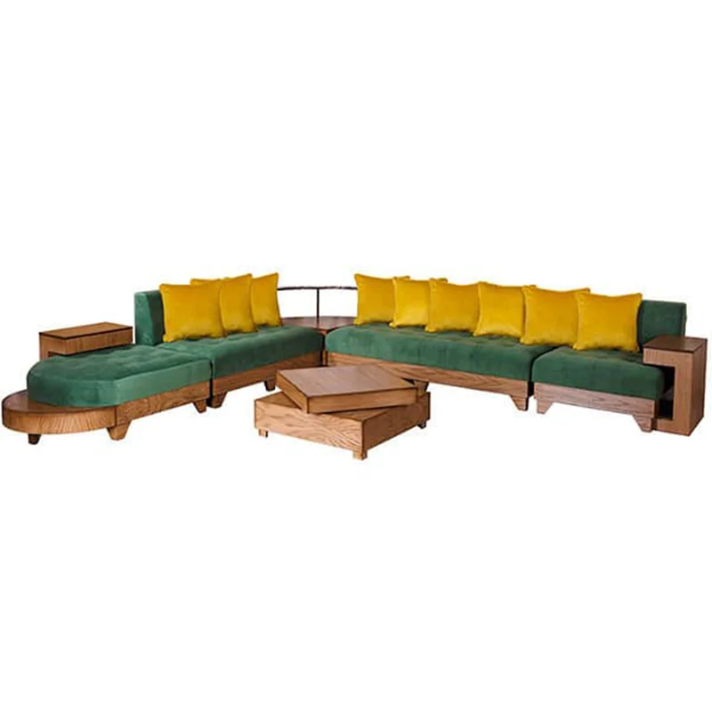 مبل ال 7 نفره دکورابو مدل الیکا کد 310 کاتن مدل 100414