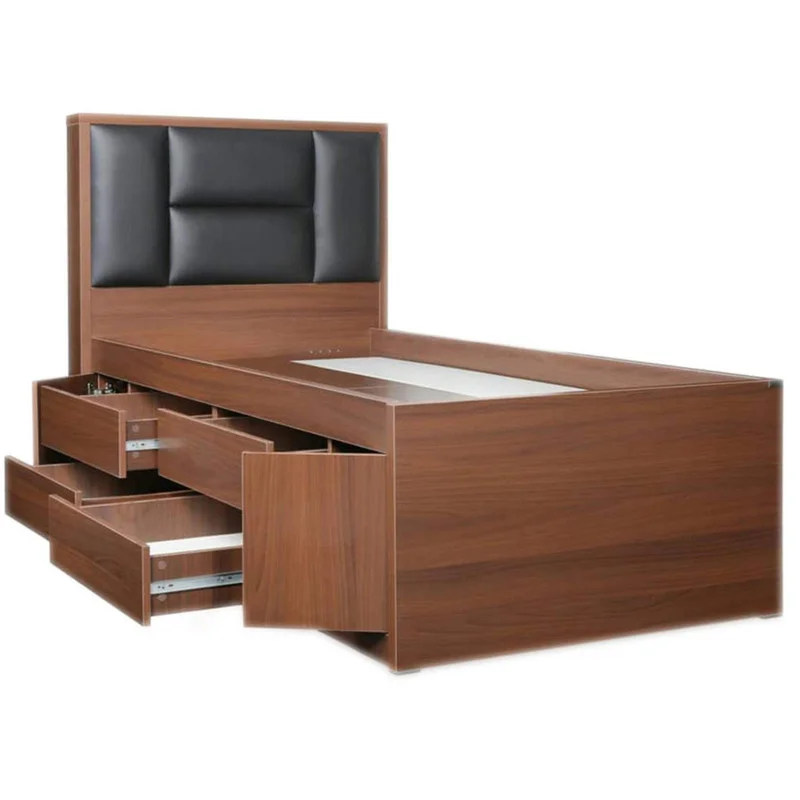 تخت خواب یک نفره سایز 120×200 سانتی متر کاتن مدل 1549