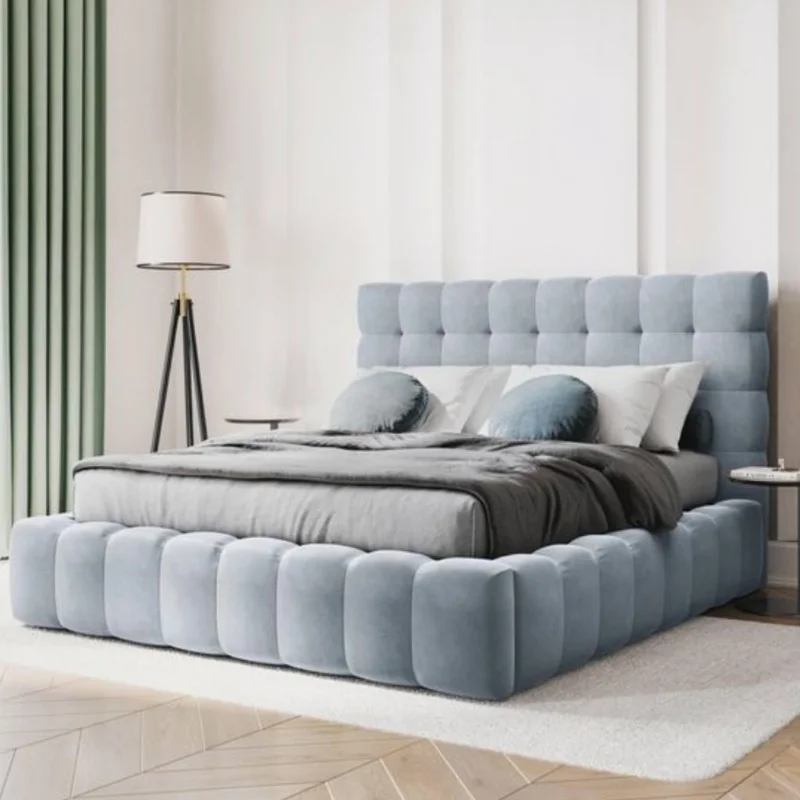تخت خواب دونفره مدل چمن آرا سایز 180×200 سانتی متر کاتن مدل 102902