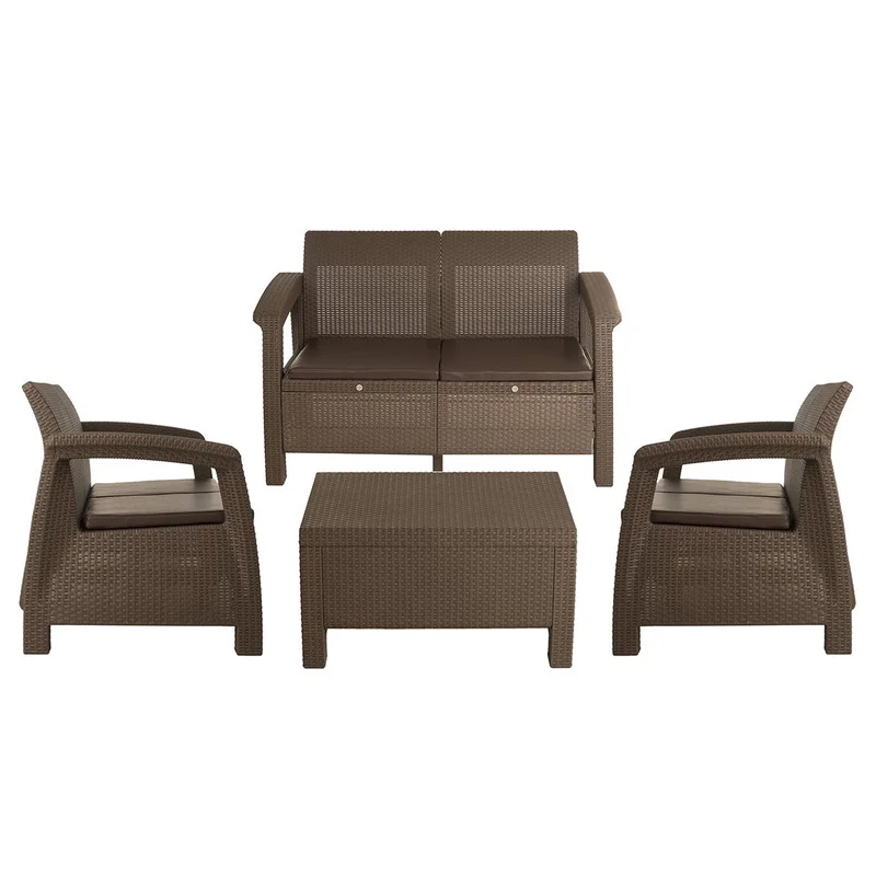 ست مبلمان 4 نفره بابل کارپت کد 001 کاتن مدل 100363