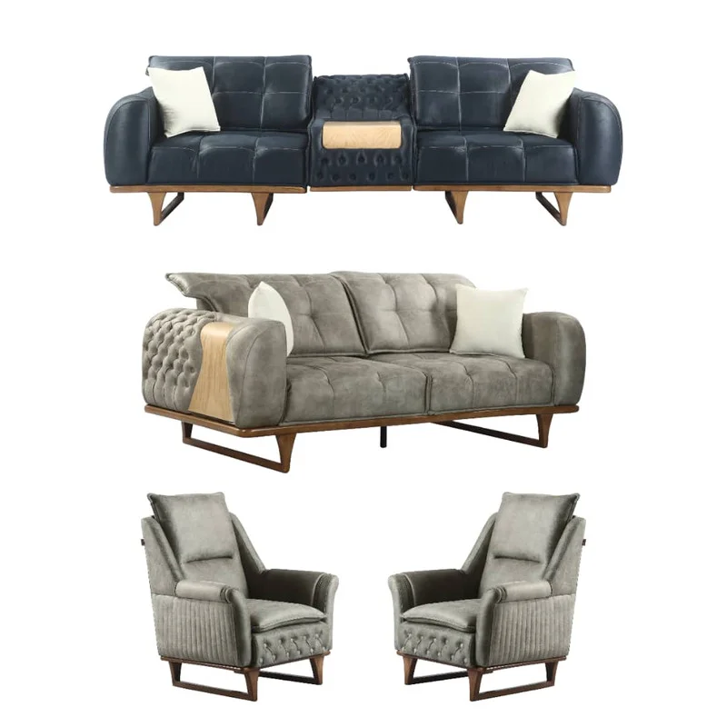 مبل راحتی 8 نفره مدل رئال کد 523 کاتن مدل 100587