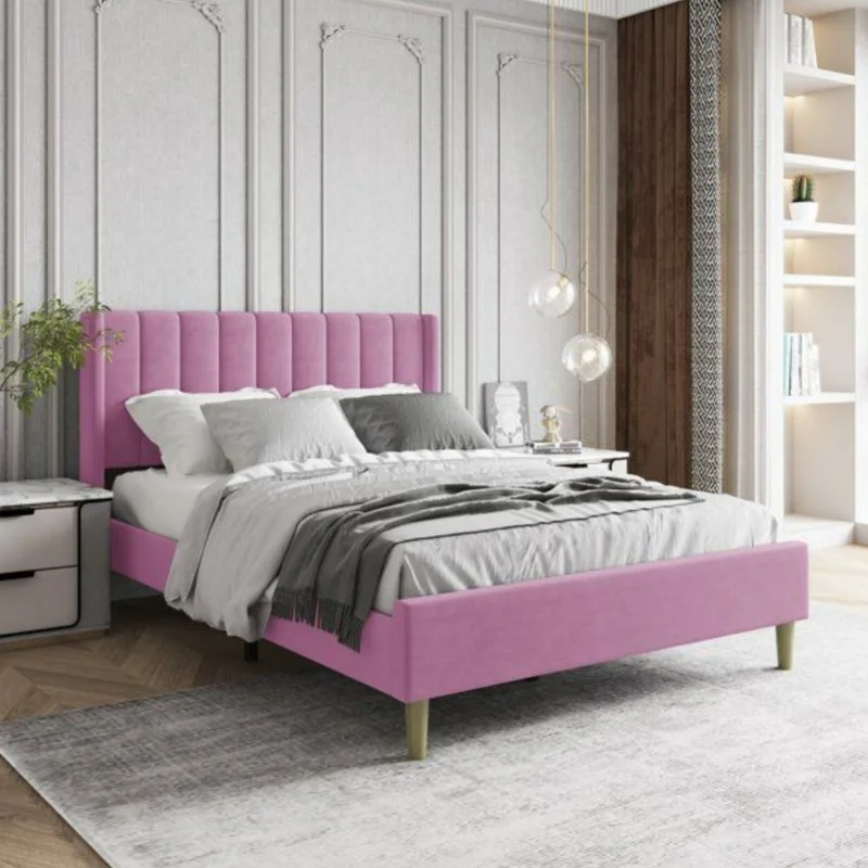 تخت خواب دونفره مدل بردبار سایز 180×200 سانتی متر کاتن مدل 102849