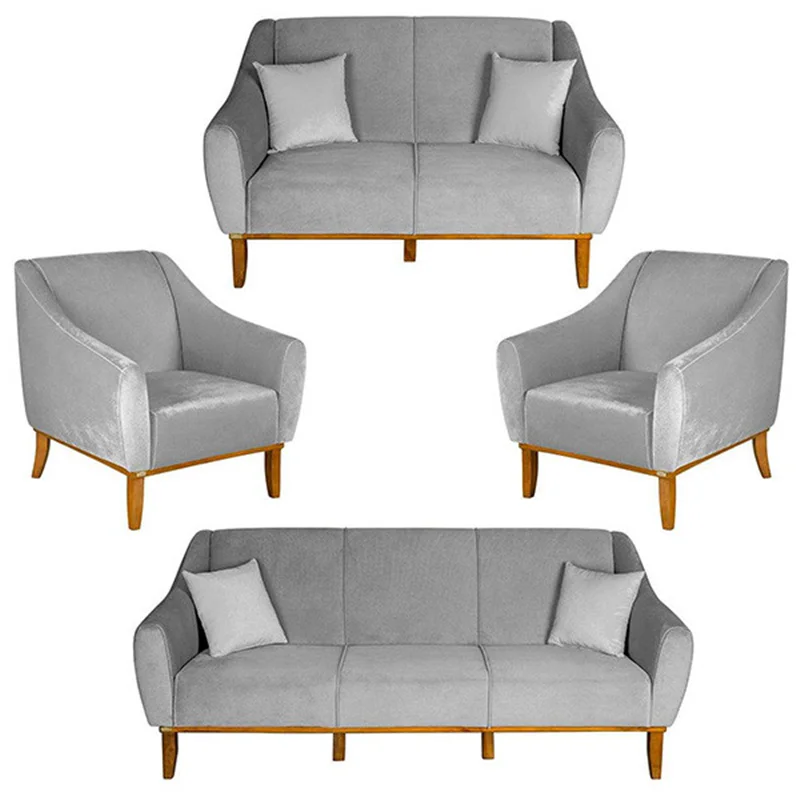 مبل راحتی 7 نفره دکورابو مدل کنزو کد 0520 کاتن مدل 100551