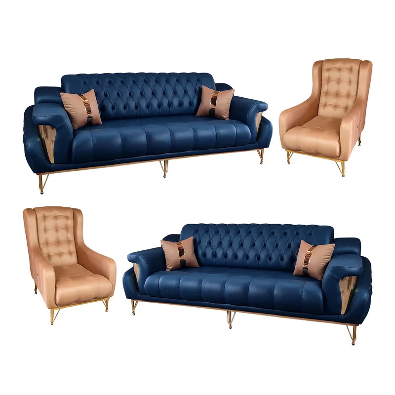 مبل راحتی هشت نفره هومزا مدل تختخواب شو ماهور کد Maya01 کاتن مدل 100634