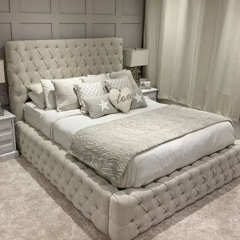تخت خواب دو نفره مدل ﭘﺎرﺳﯿﺲ سایز 160×200 سانتی متر کاتن مدل 102647