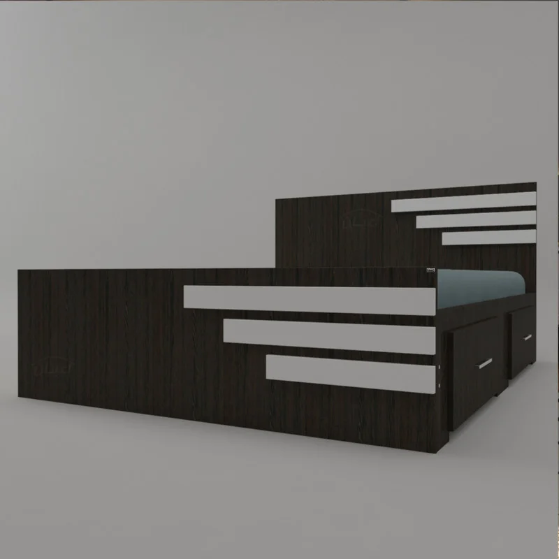 تخت خواب دونفره اعیان مدل FH357 سایز 160x200 سانتی متر کاتن مدل 1497