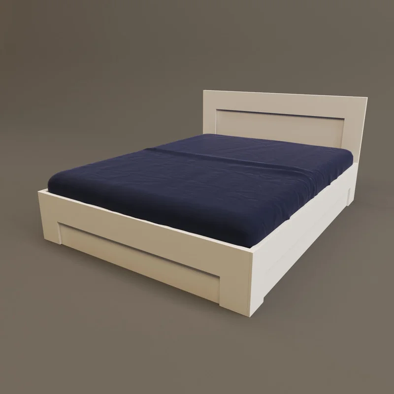 تخت خواب دو نفره سایز 160x200 سانتی متر کاتن مدل 102562