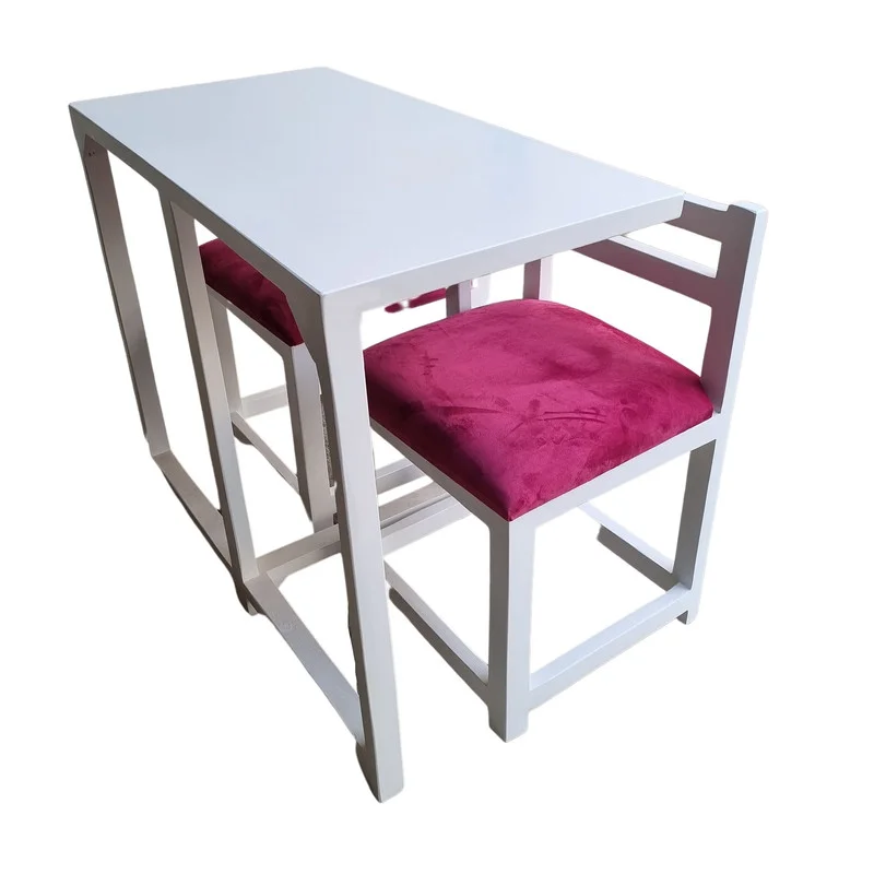 میز و صندلی 2 نفره مدل WOO-wh-mrb کاتن مدل 105464