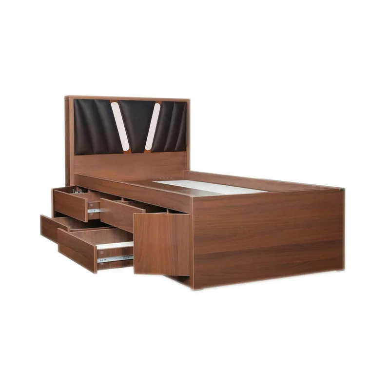 تخت خواب یک نفره مدل 4020 سایز 120×200 سانتی متر کاتن مدل 1548