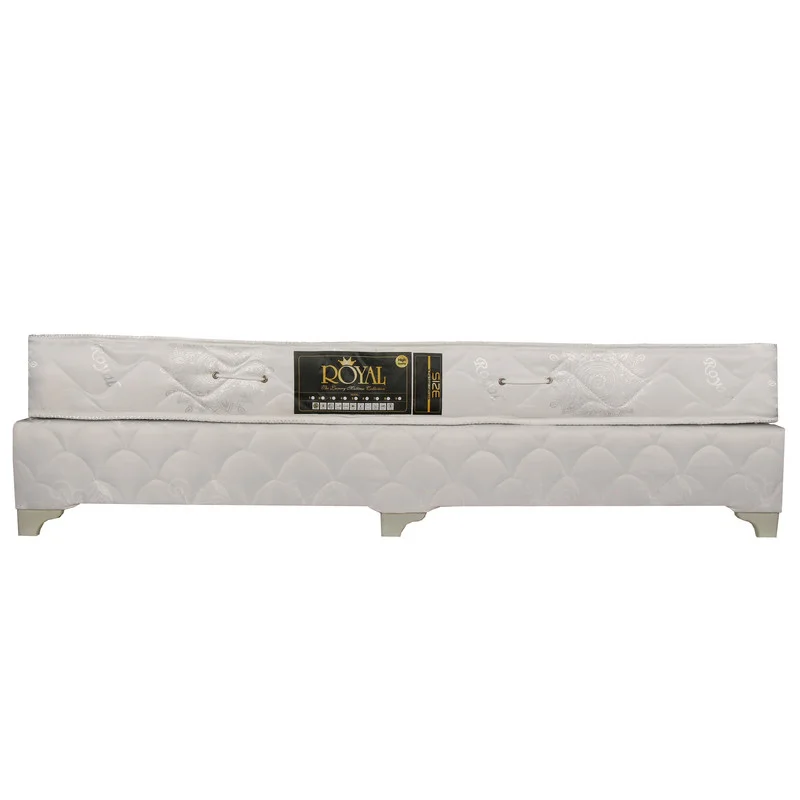 تخت خواب تک نفره مدل Fox-1 کد 23 سایز 90×200 سانتی متر به همراه تشک کاتن مدل 102542