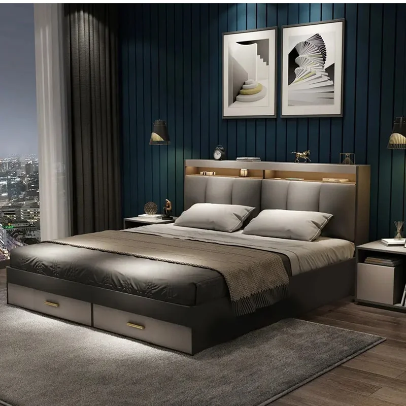تخت خواب دو نفره مدل شارلوت سایز 140×200 سانتی متر کاتن مدل 102664