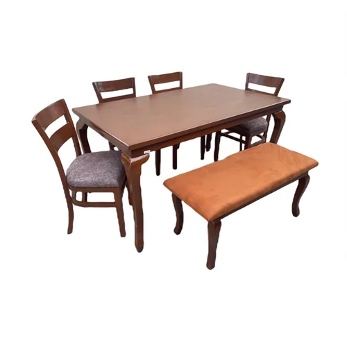 میز و صندلی ناهارخوری 6 نفره کاتن مدل 105604