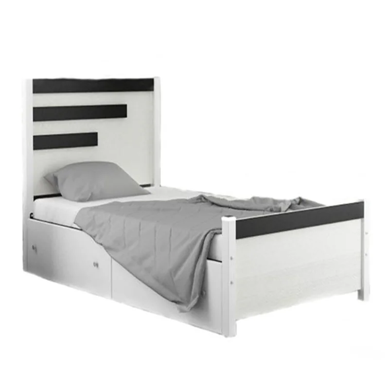 تخت خواب یک نفره مدل T02 سایز 90x200 سانتی متر کاتن مدل 1563