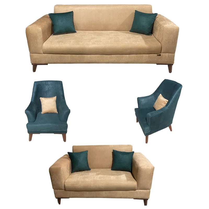 مبل راحتی 7 نفره پیمان مبل مدل یونانی کاتن مدل 100550