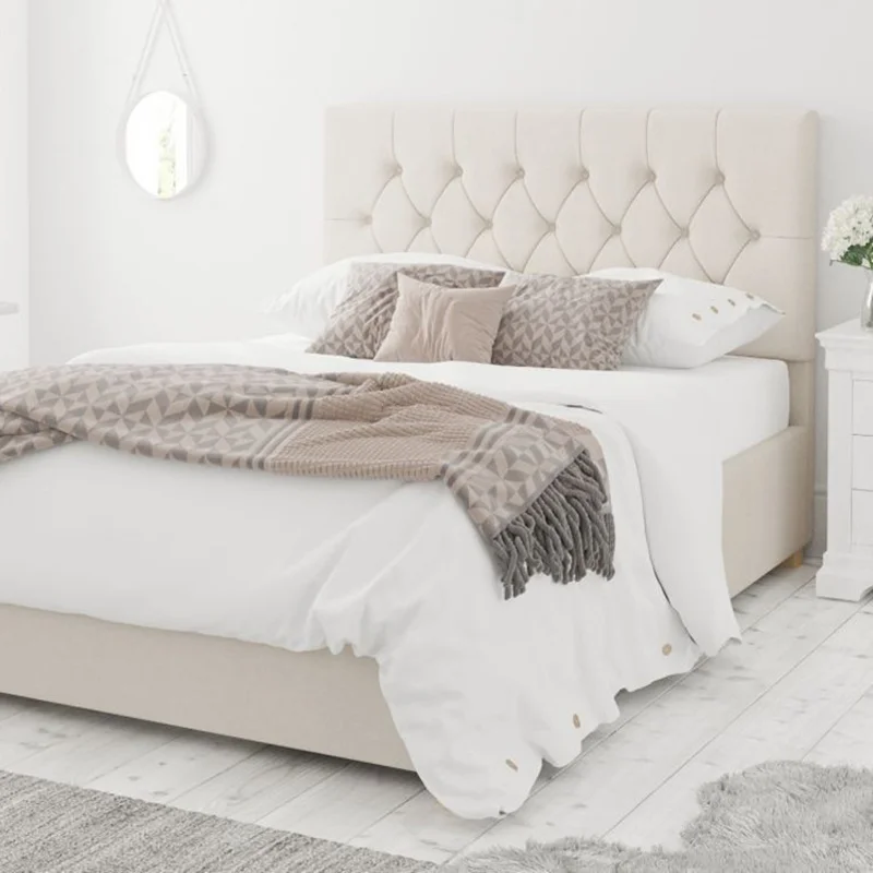 تخت خواب دونفره مدل ترنج سایز 120×200 سانتی متر کاتن مدل 1510