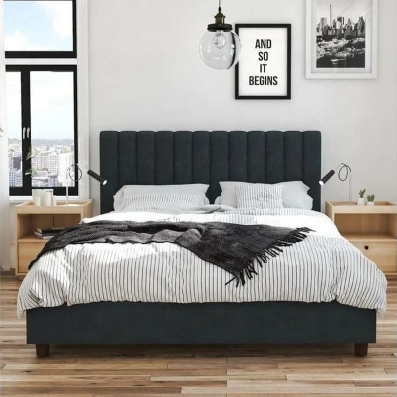 تخت خواب دونفره مدل خورشید سایز 140×200 سانتی متر کاتن مدل 102914
