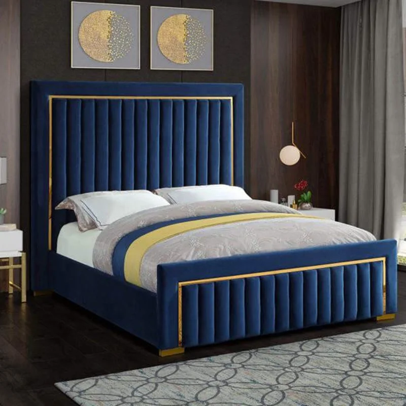 تخت خواب دونفره مدل رز سایز 200x90 سانتی متر کاتن مدل 102945