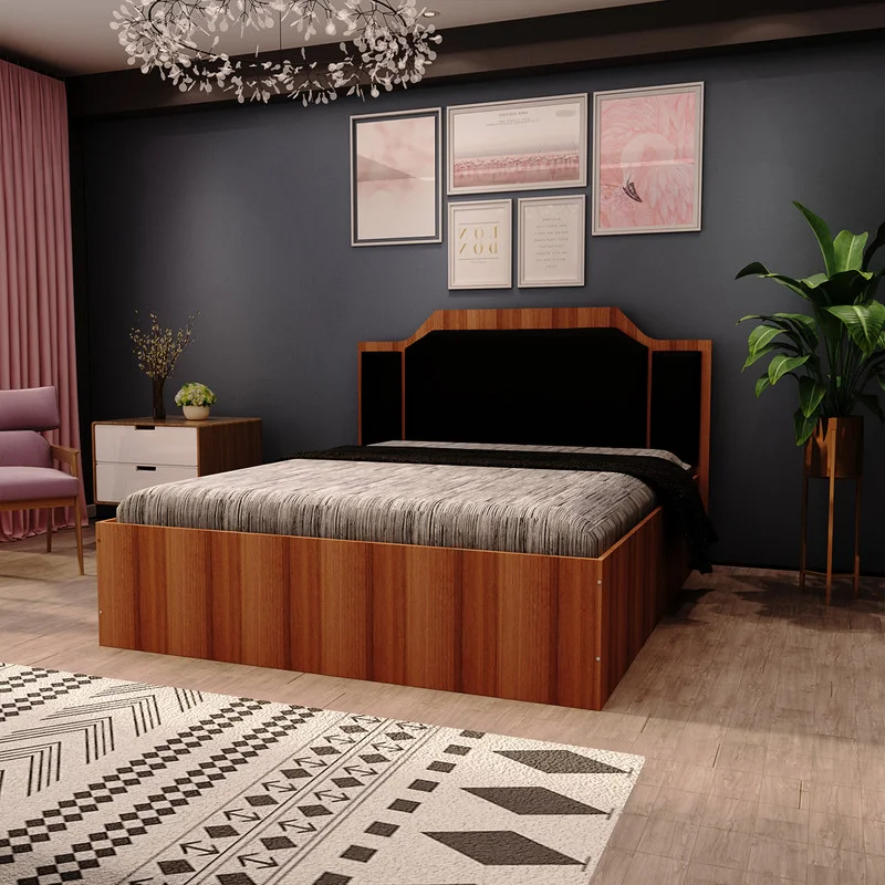 تخت خواب دونفره FH412 سایز 160x200 سانتی متر کاتن مدل 1500