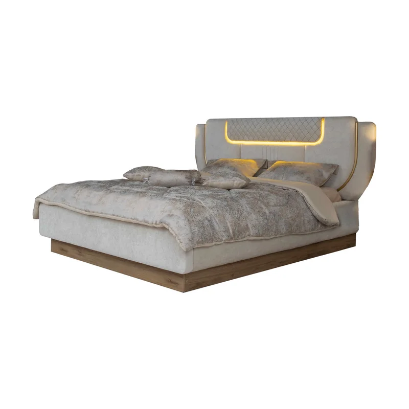 تخت خواب دو نفره مدل 223 سایز 200x160 سانتی متر کاتن مدل 102609