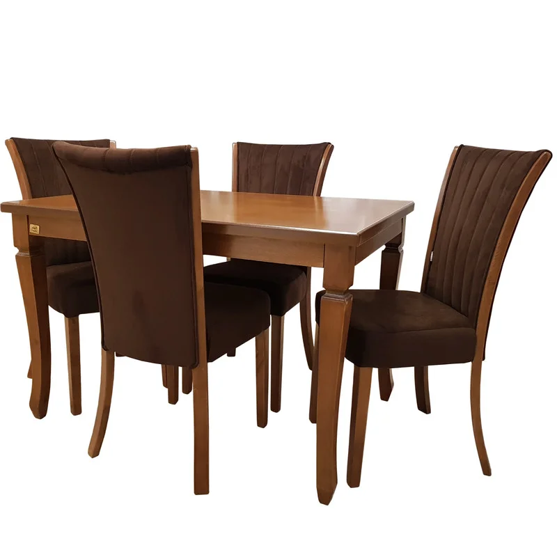 میز و صندلی ناهار خوری چوبکو مدل 102 کاتن مدل 105494