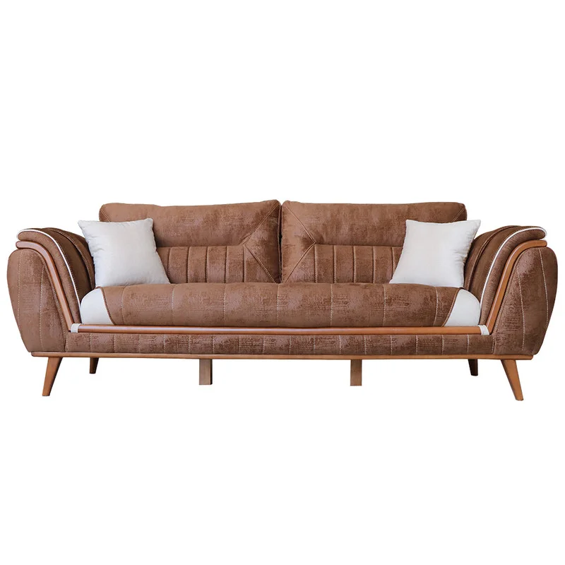 مبل راحتی 3 نفره دکورابو مدل هرمس کاتن مدل 101779