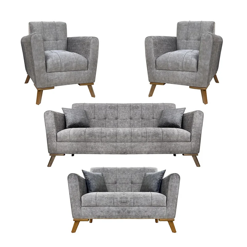 مبل راحتی 7 نفره دکورابو مدل لئون کاتن مدل 100552