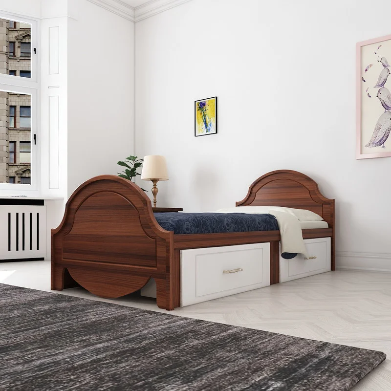 تخت خواب یک نفره مدل FH278 سایز 96x206 سانتی متر کاتن مدل 1556