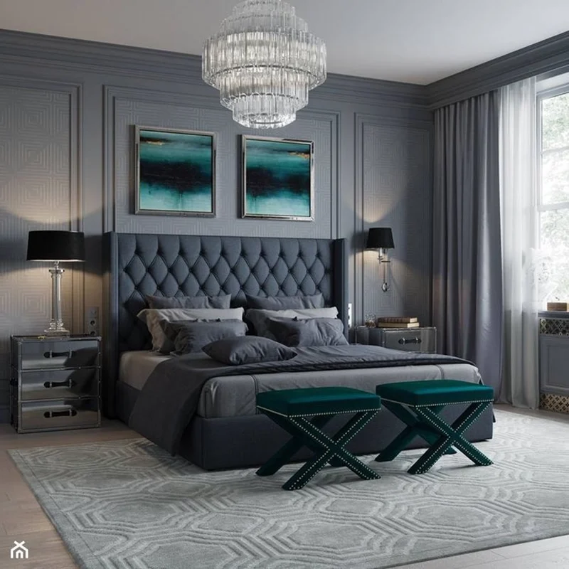 تخت خواب دونفره مدل رهام سايز 200x140 سانتی متر کاتن مدل 102955