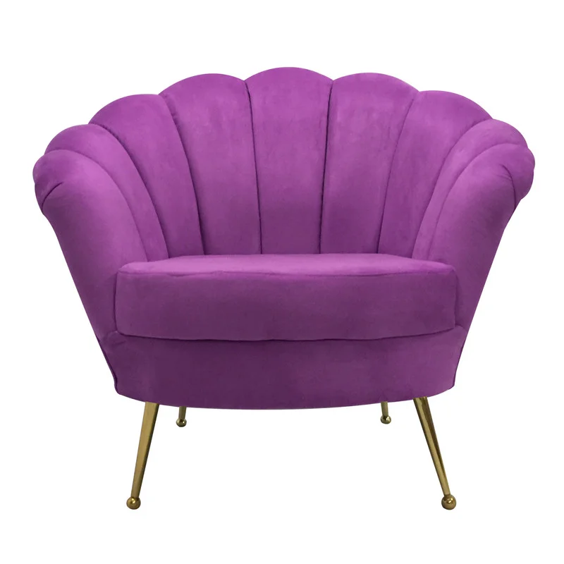 مبل راحتی یک نفره صدفی کاتن مدل 100656