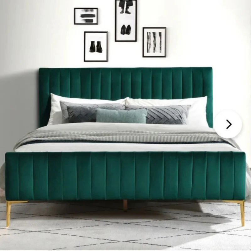 تخت خواب دو نفره مدل ملورین سایز 180×200 سانتی متر کاتن مدل 102674